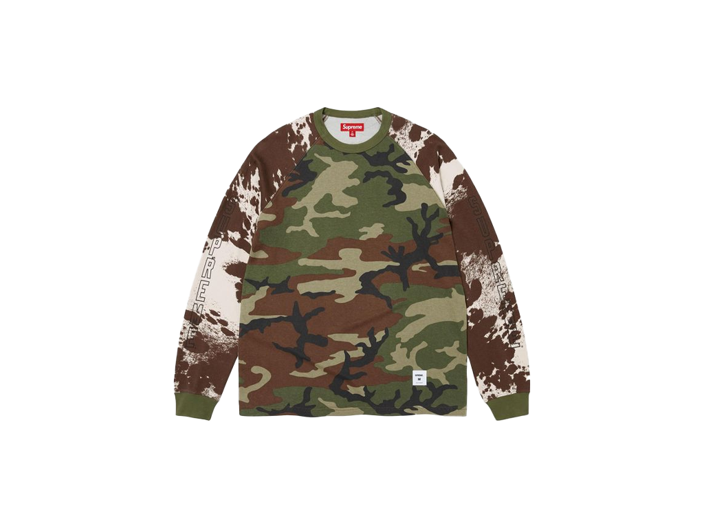 Supreme Wildlife Camo Raglan Long-Sleeve Top Woodland Camo-Supreme-pikastore.cz