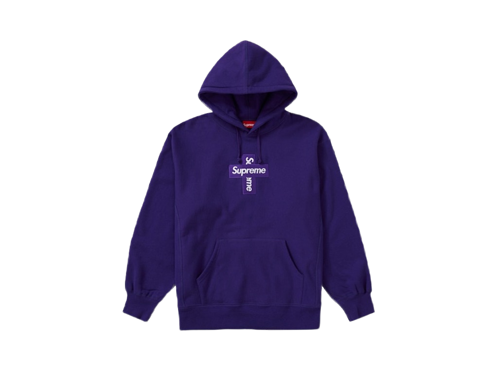 Supreme Cross Box Logo Hooded Sweatshirt