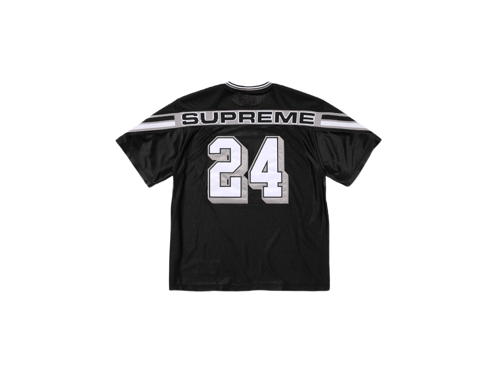 Supreme Jacquard Rib Football Jersey Black-Supreme-pikastore.cz