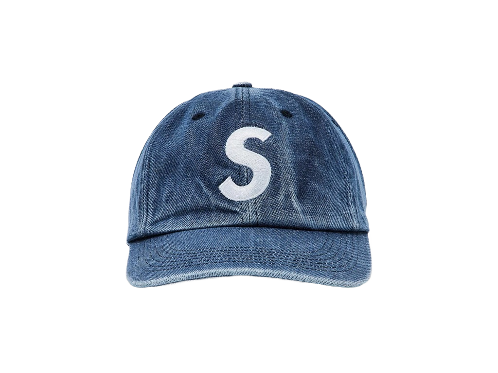 Supreme Pigment S Logo 6-Panel Denim-Supreme-pikastore.cz