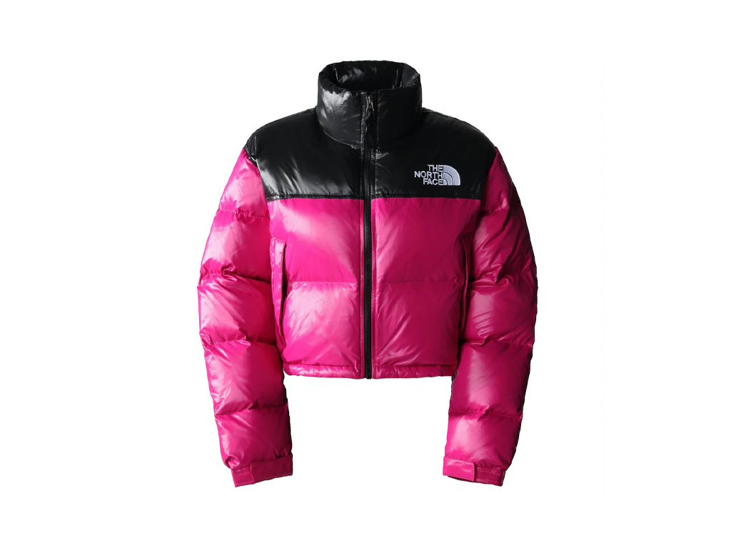 The North Face Womens Nuptse Short Jacket Fuchsia Pink-The North Face-pikastore.cz