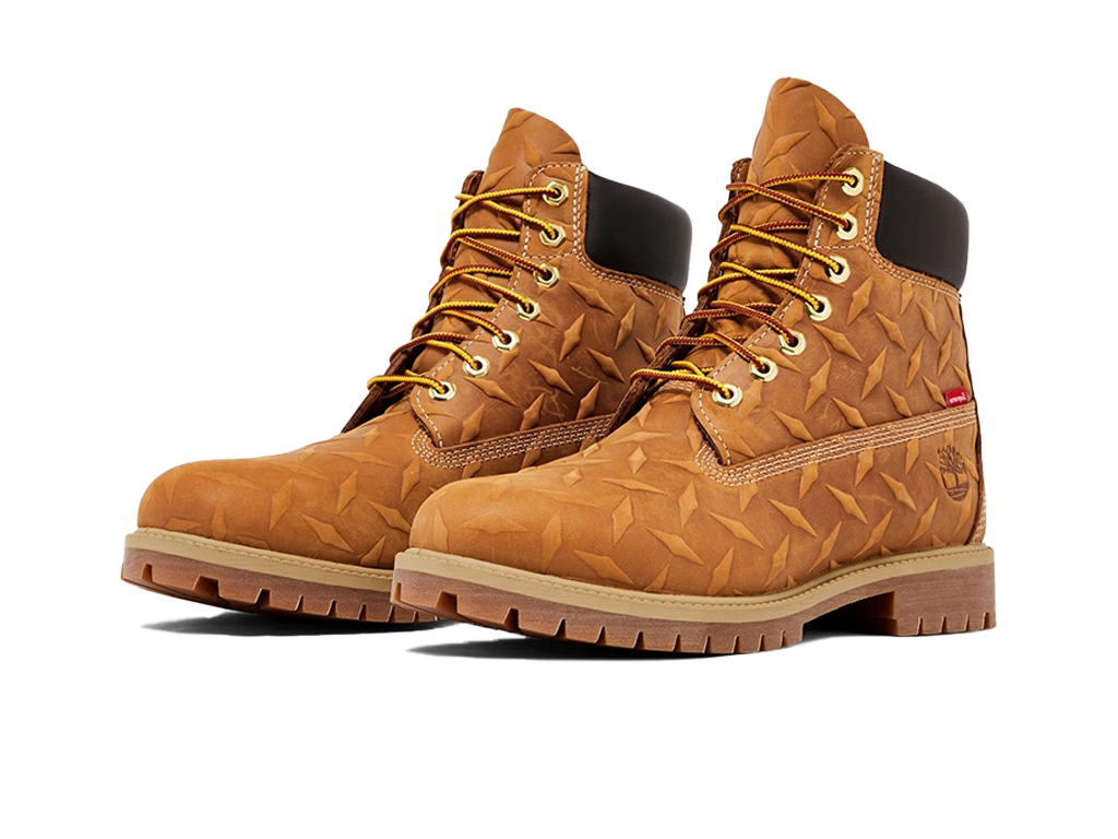 Timberland 6" Premium Waterproof Boot Supreme Diamond Plate Wheat