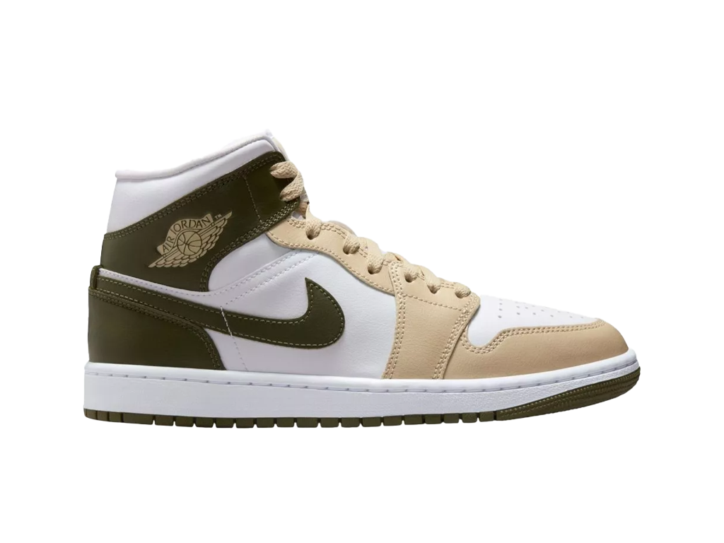 Wmns Air Jordan 1 Mid Military Drab-Air Jordan-pikastore.cz