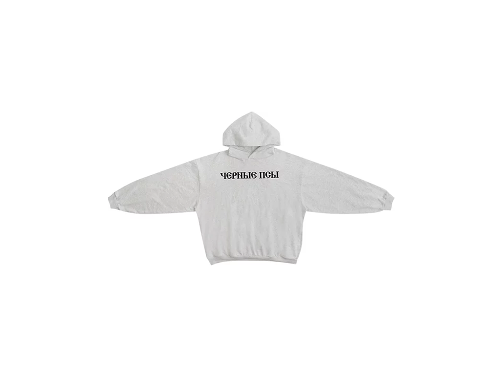 Yeezy Gosha Black Dogs Hoodie Heather Grey-Yeezy-pikastore.cz
