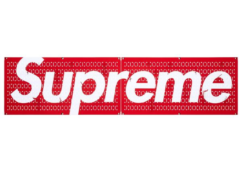 Supreme x Wall Control Pegboard Panel (Set Of 2) Red