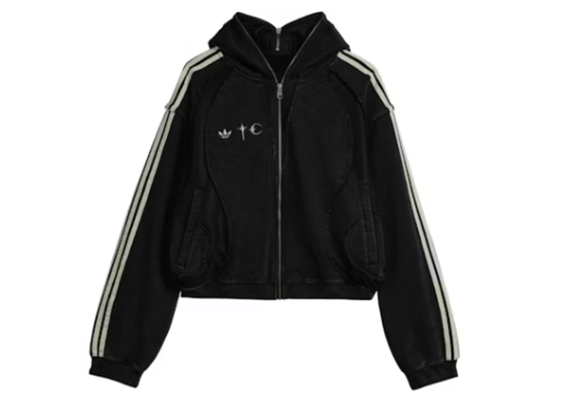 adidas x Thug Club Teamgeist Hooded Zip Up Black
