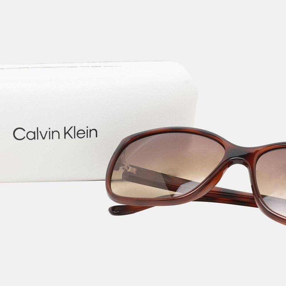 Calvin Klein Sunglasses Dark Brown – akcesoria – zdjęcie 3 z 4