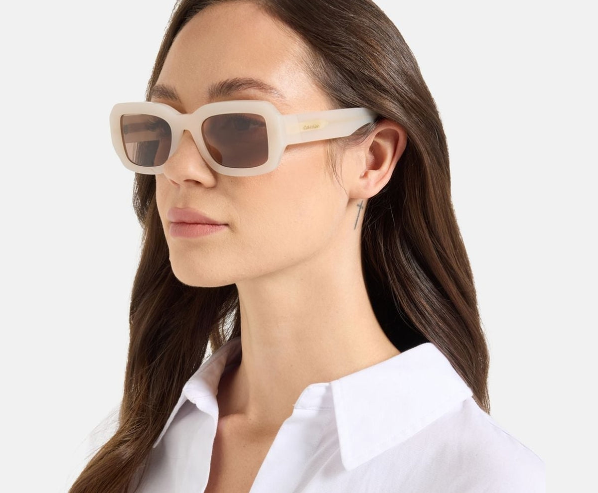 Calvin Klein Sunglasses White – silmälasit – kuva 4/4