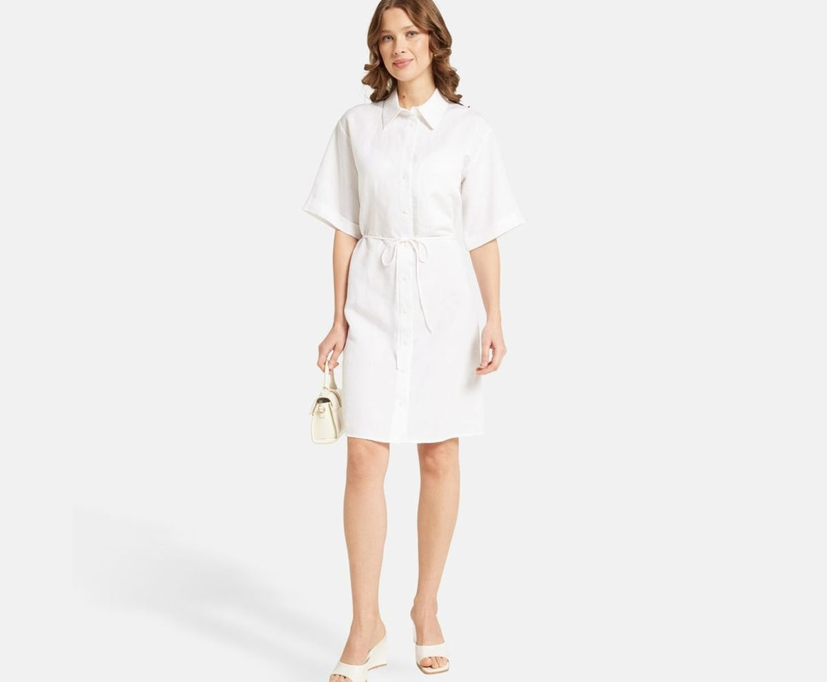 Calvin Klein Shirt dress White – skjorta – foto 5 av 5