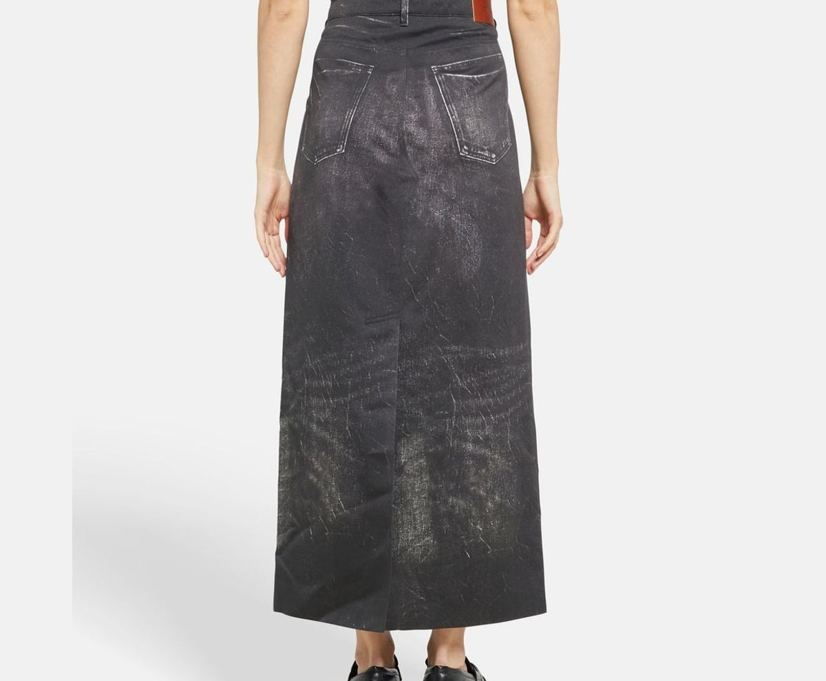 Calvin Klein Denim skirt Black – fotka 4 z 5