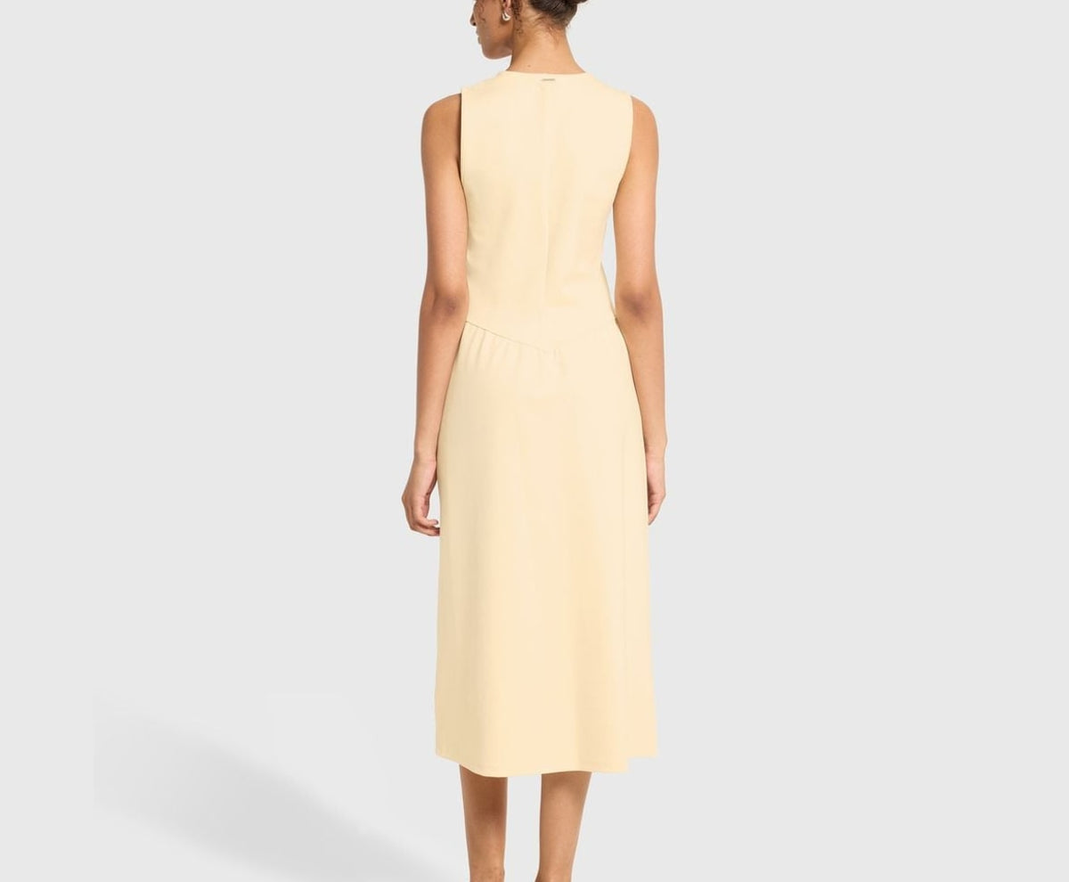 Calvin Klein Midi dress Light Yellow – kleding – foto 4 van 5