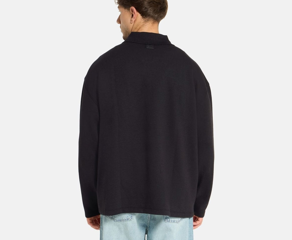 Calvin Klein Long-sleeved polo shirt Black – t-paita – kuva 4/5