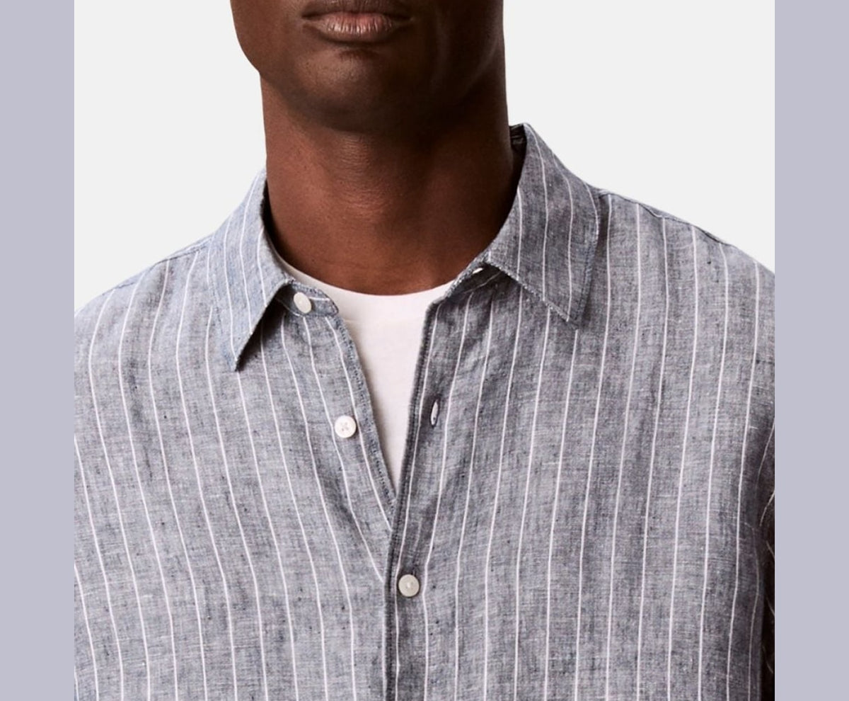 Calvin Klein Linen shirt Blue – îmbrăcăminte – fotografia 3 din 6