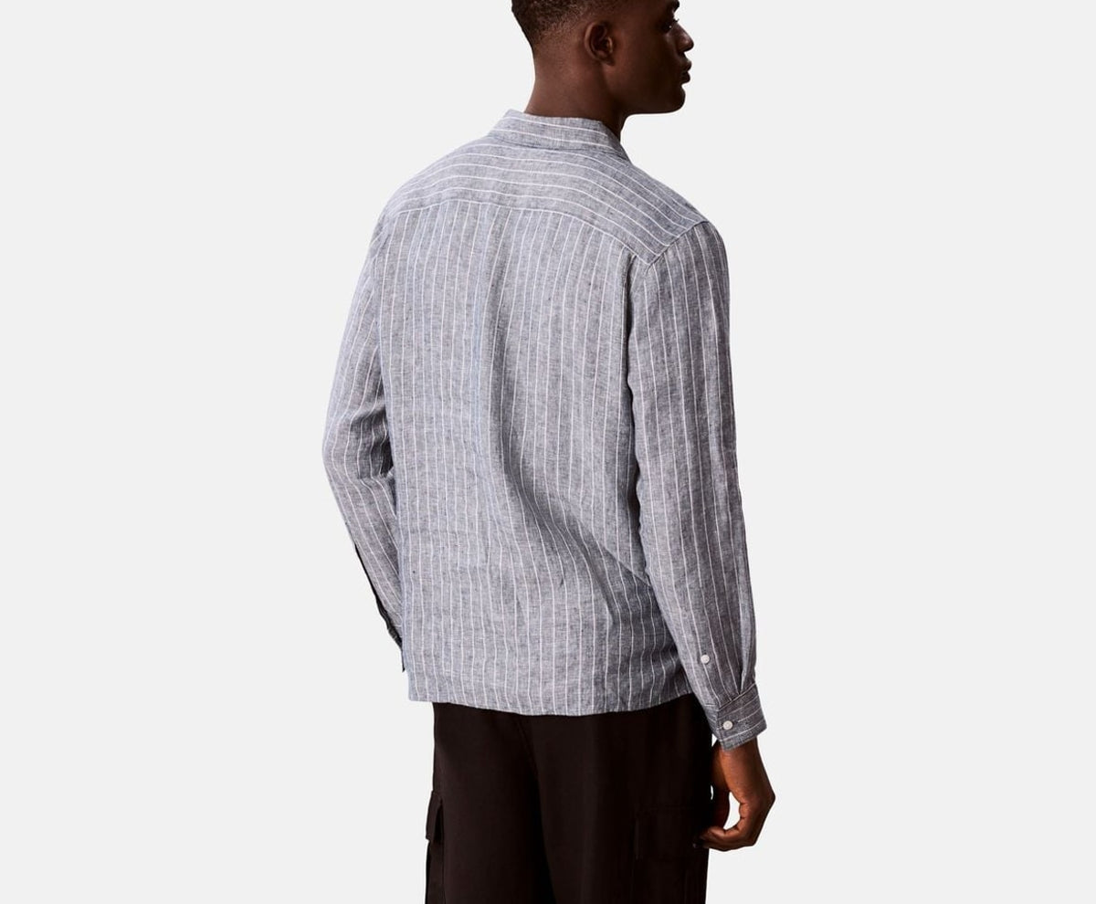 Calvin Klein Linen shirt Blue – îmbrăcăminte – fotografia 4 din 6