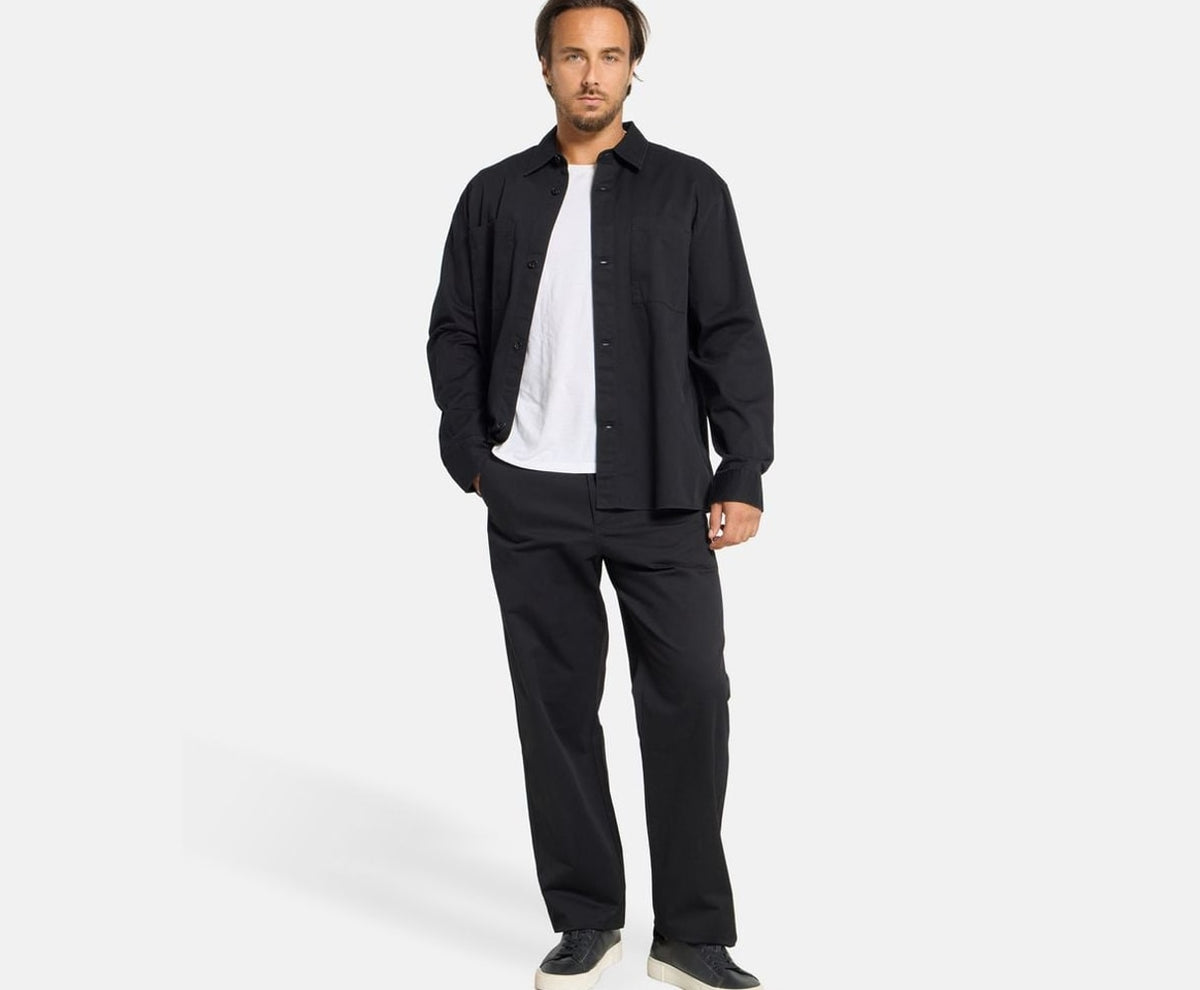 Calvin Klein Long-sleeved shirt - easy fit Black – t-shirt – foto 5 van 5