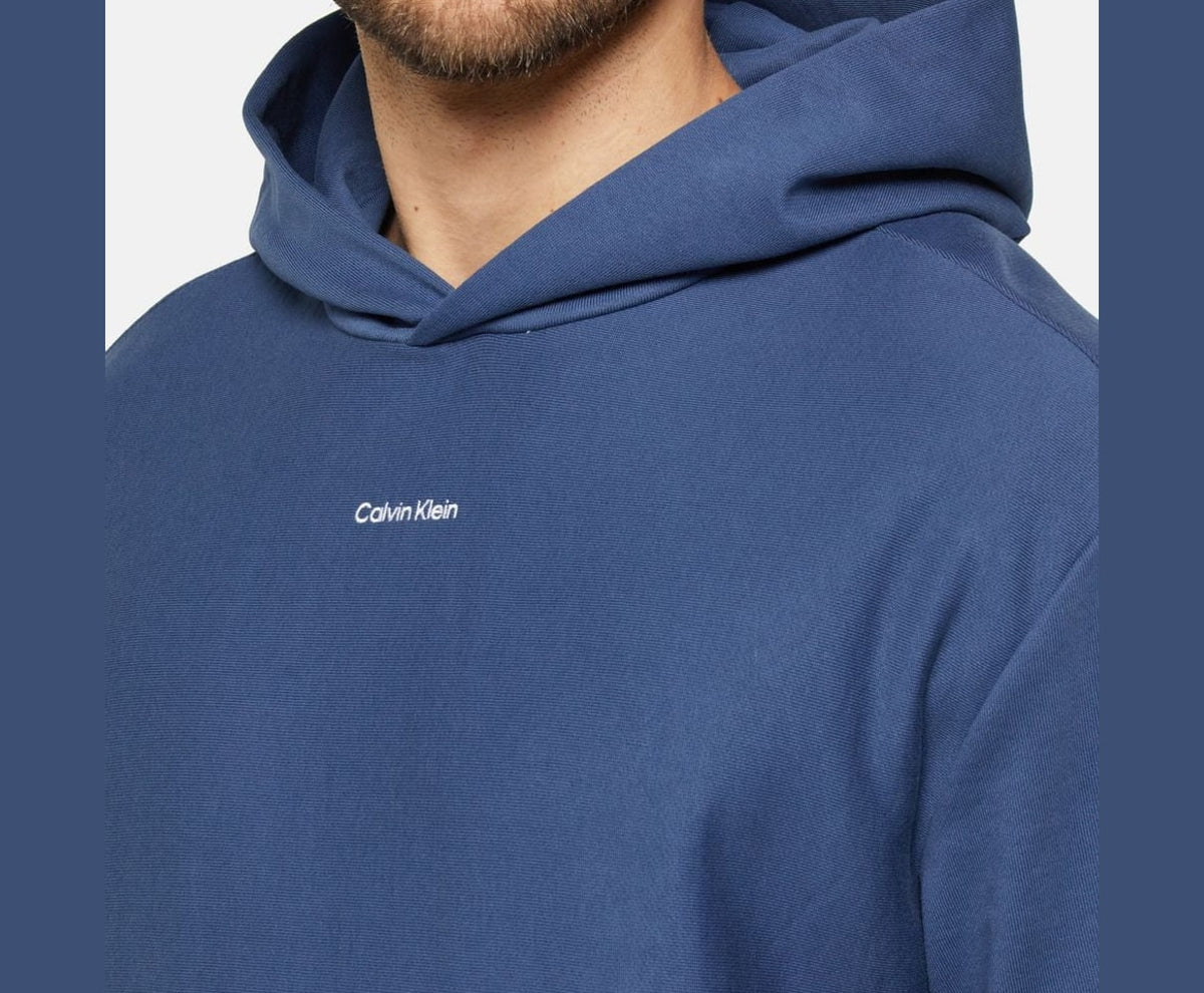 Calvin Klein Hoodie Dark Blue – hanorac – fotografia 3 din 5