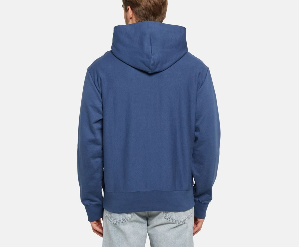 Calvin Klein Hoodie Dark Blue – hanorac – fotografia 4 din 5