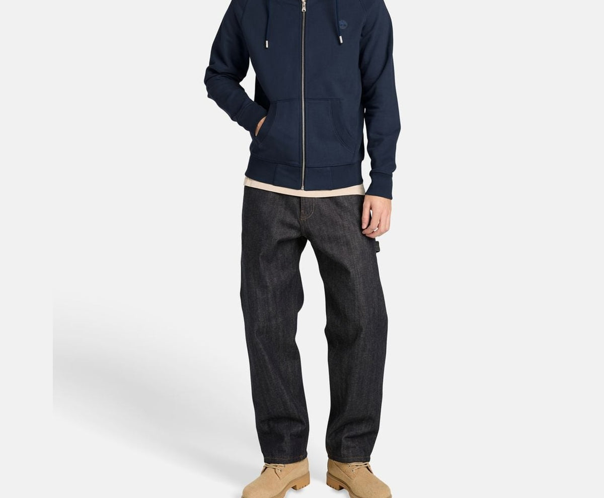 Timberland Hooded sweat jacket Midnight Blue – pulóver – fotó 5/5
