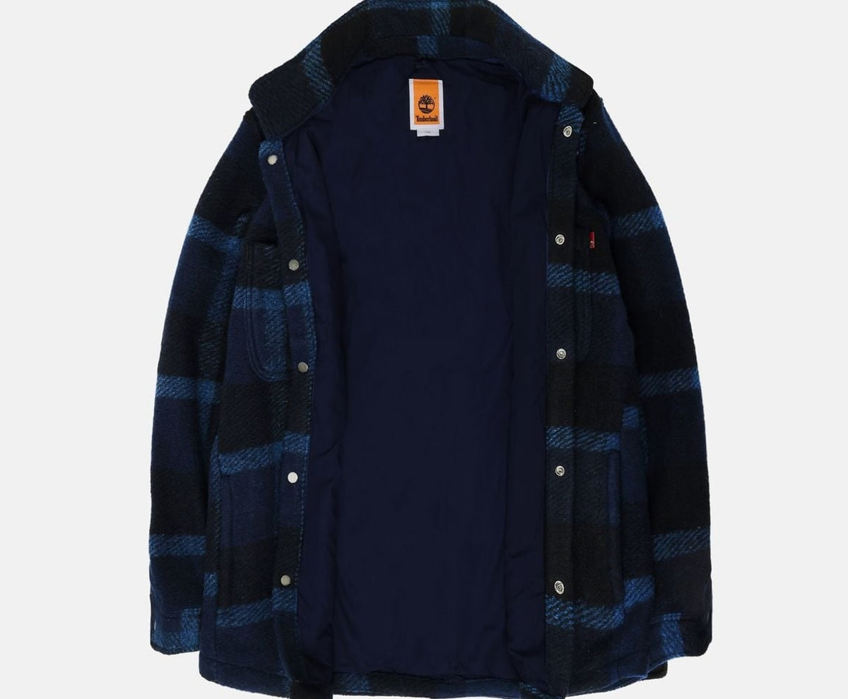 Timberland Wool-blend shacket Midnight Blue – oblečení – fotka 5 z 6