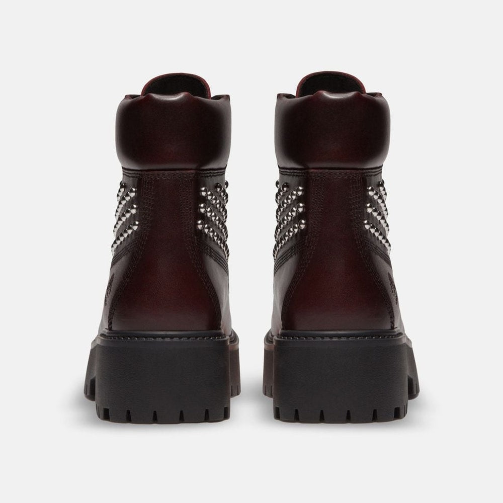 Timberland Lace-up boots Stone Street Burgundy – обувки – снимка 2 от 5