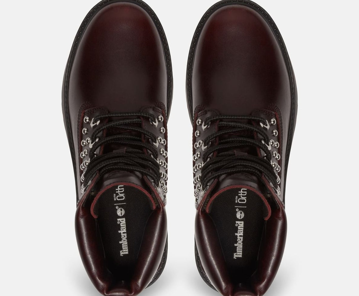Timberland Lace-up boots Stone Street Burgundy – обувки – снимка 3 от 5