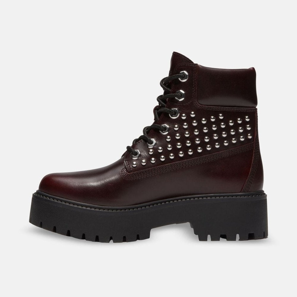 Timberland Lace-up boots Stone Street Burgundy – обувки – снимка 4 от 5