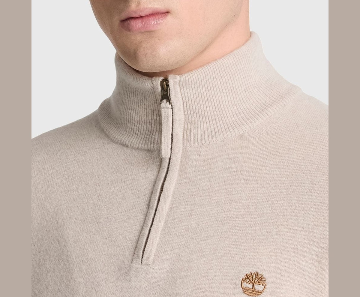 Timberland Wool-blend troyer Beige – облекло – снимка 3 от 5