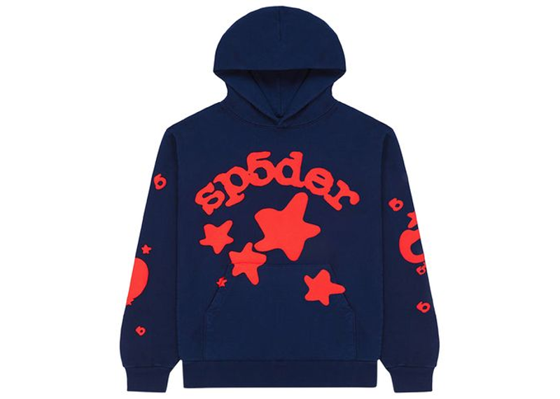 Sp5der Beluga Hoodie Navy-Sp5der-pikastore.cz