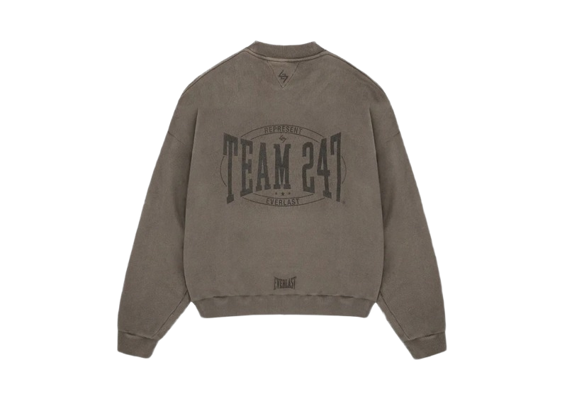 Represent 247 x Everlast Training Camp Boxy Sweater Washed Brown-Represent-pikastore.cz