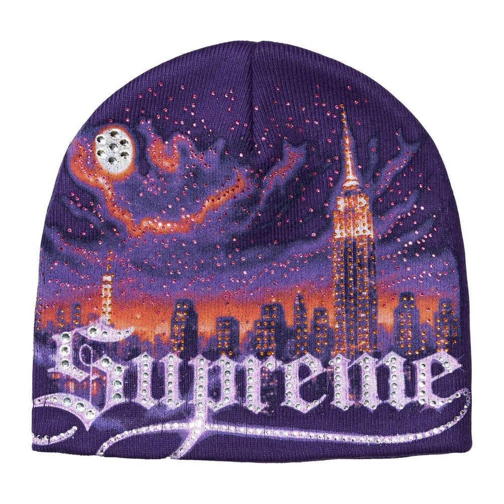 Supreme Cityscape Beanie Purple