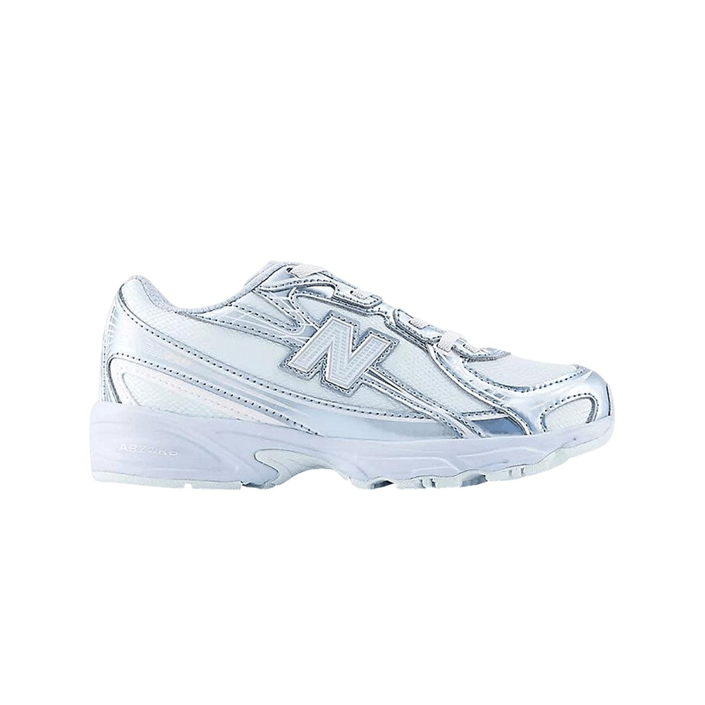 New Balance 740 Bungee Lace Little Kid Glint Blue – chaussures, blanc