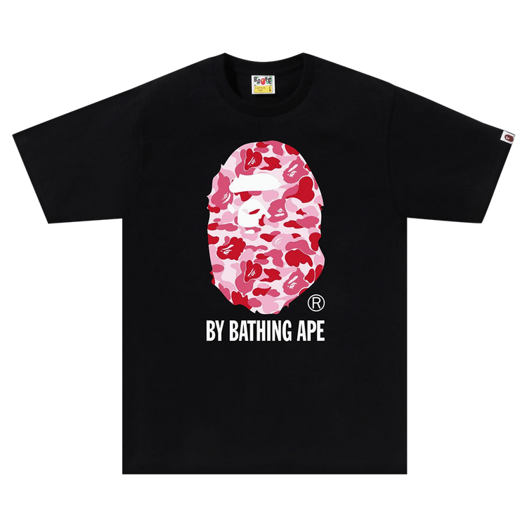 BAPE ABC Camo By Bathing Ape 1I80110005 Tee Black/Pink