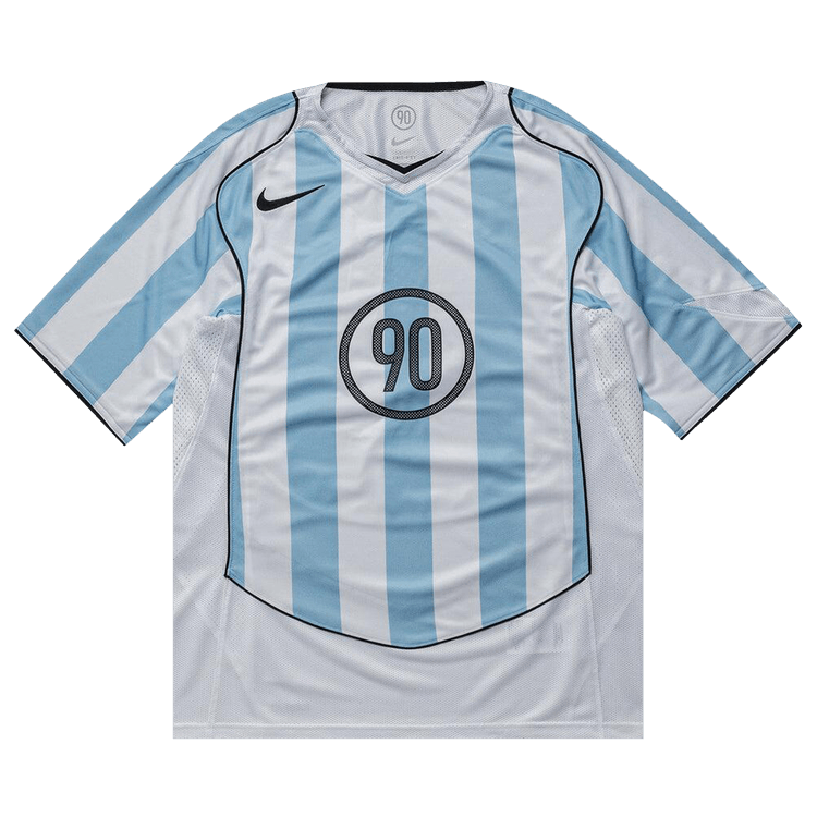 Nike T90 Dri-Fit Soccer Jersey Psychic Blue/White/Black/Black – top, modrá