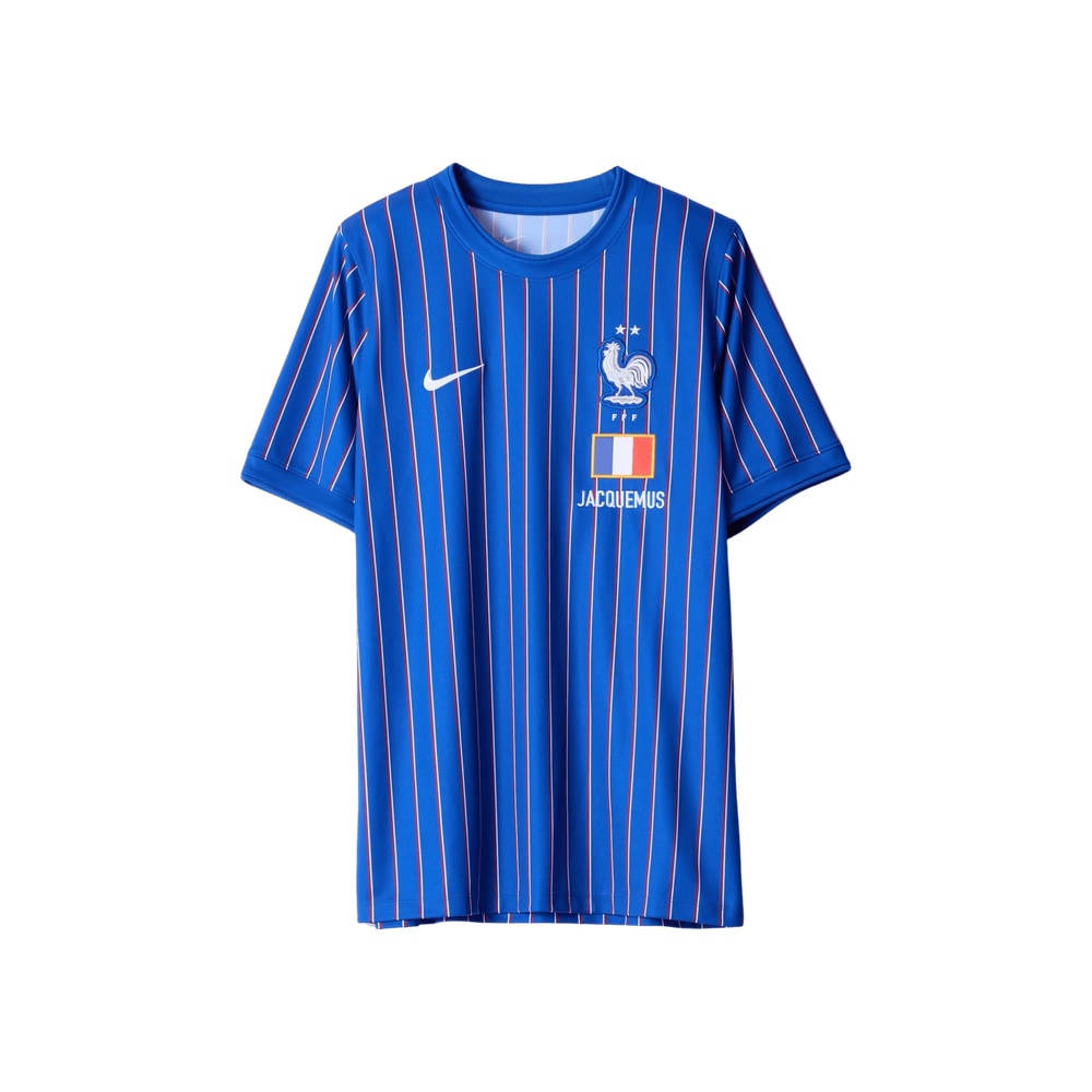 Nike France x Jacquemus Dri-Fit Short-Sleeve Top Blue – oblečení, modrá