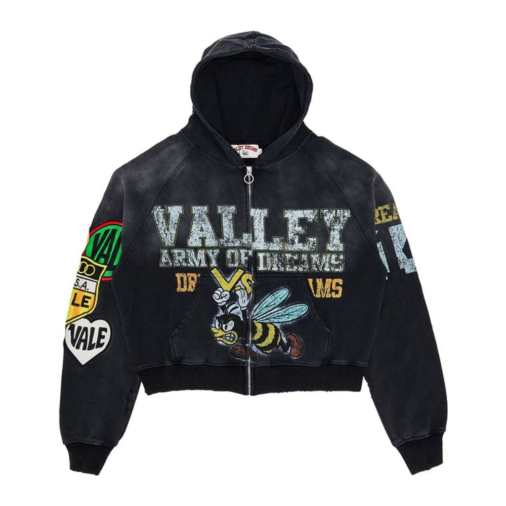 Vale Forever Army Of Dreams Zip Hoodie Black – huppari