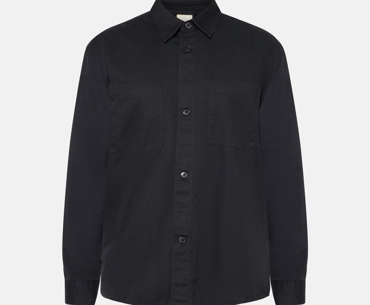 Calvin Klein Long-sleeved shirt - easy fit Black – одяг, чорний
