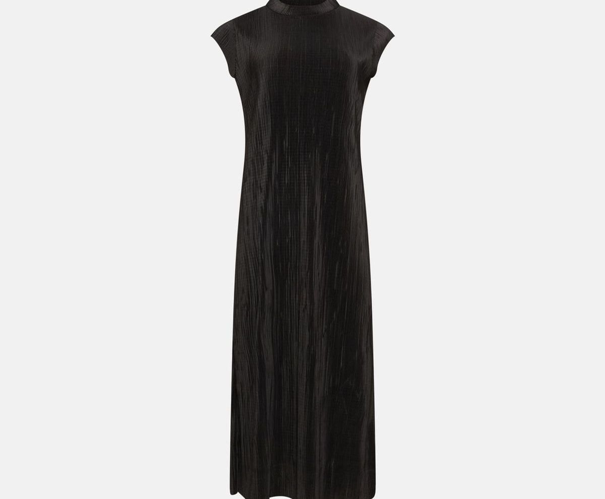 Calvin Klein Ribbed dress Black – tøj, sort