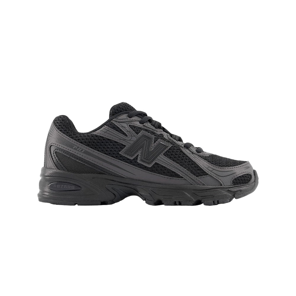 New Balance 740 Big Kid Triple Black – Sneaker, schwarz