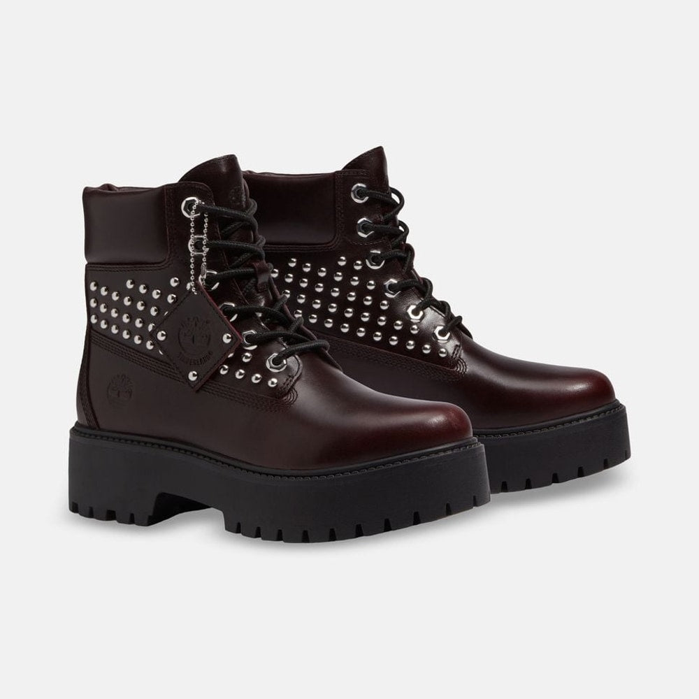 Timberland Lace-up boots Stone Street Burgundy – обувки