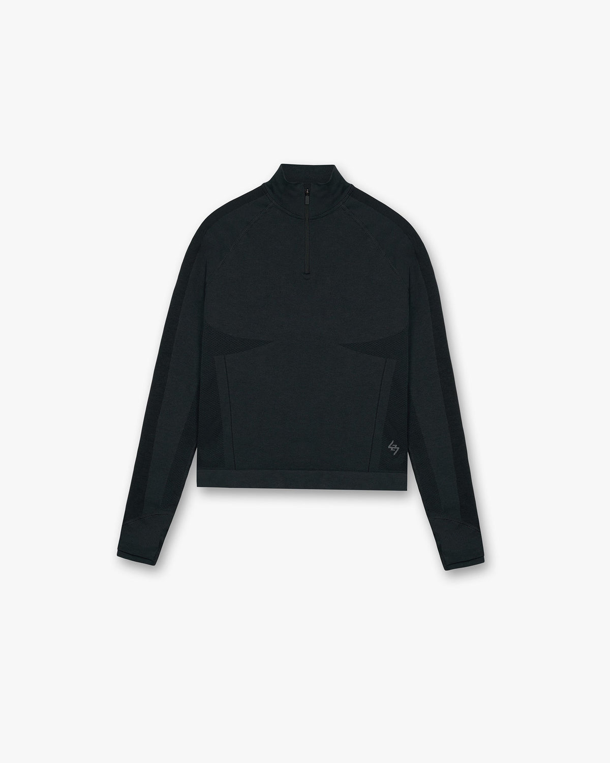 Represent 247 Sculpt Seamless Quarter Zip Jacket Black