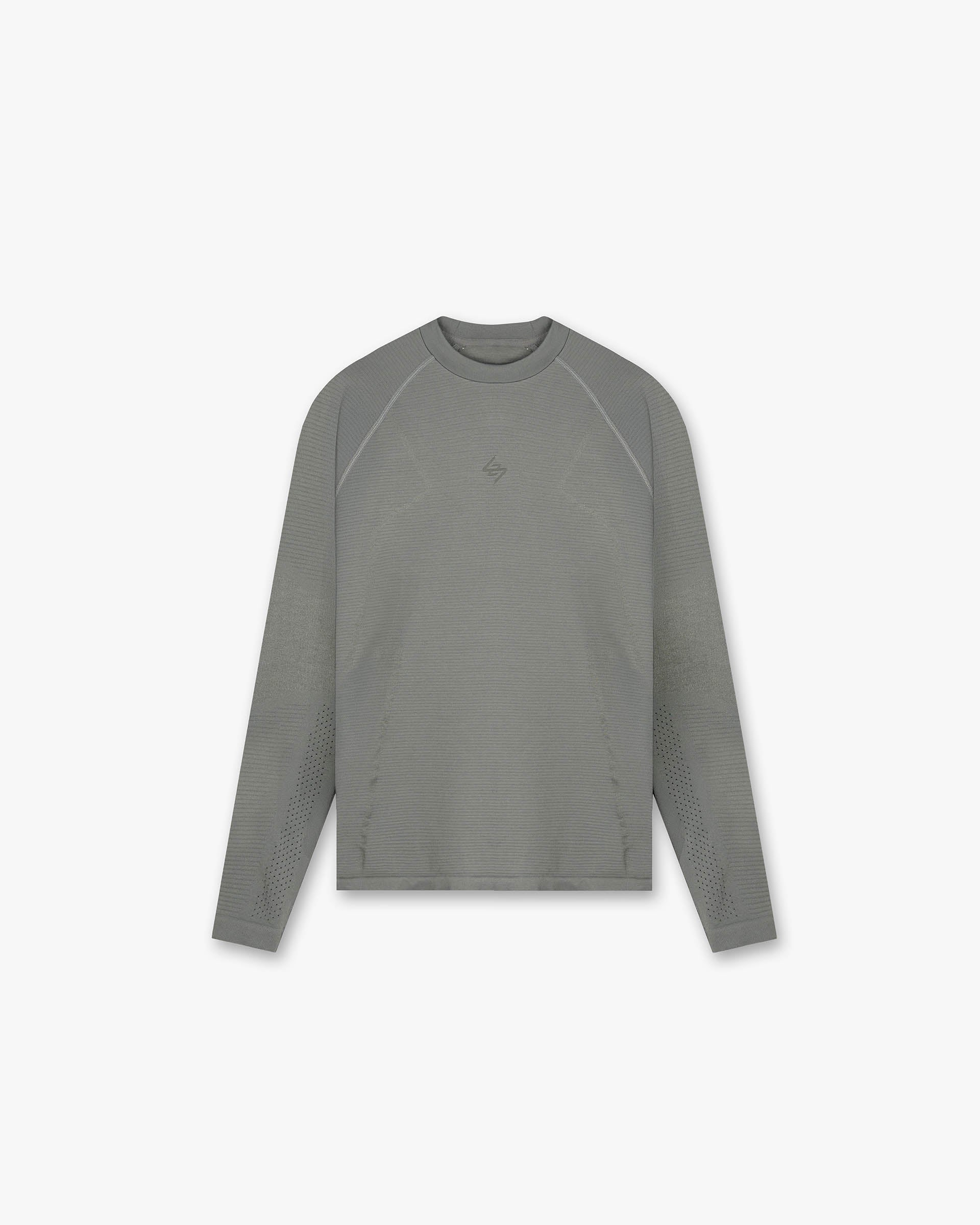 Represent 247 Uprising Long Sleeve Seamless T-Shirt Steel