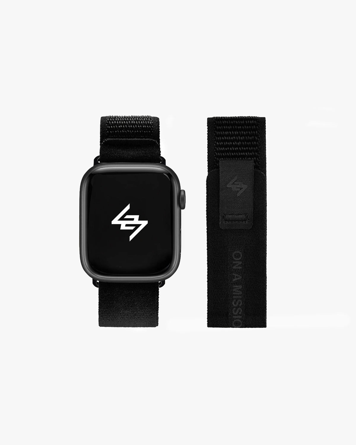Represent 247 Apple Watch Strap - Black Reflective