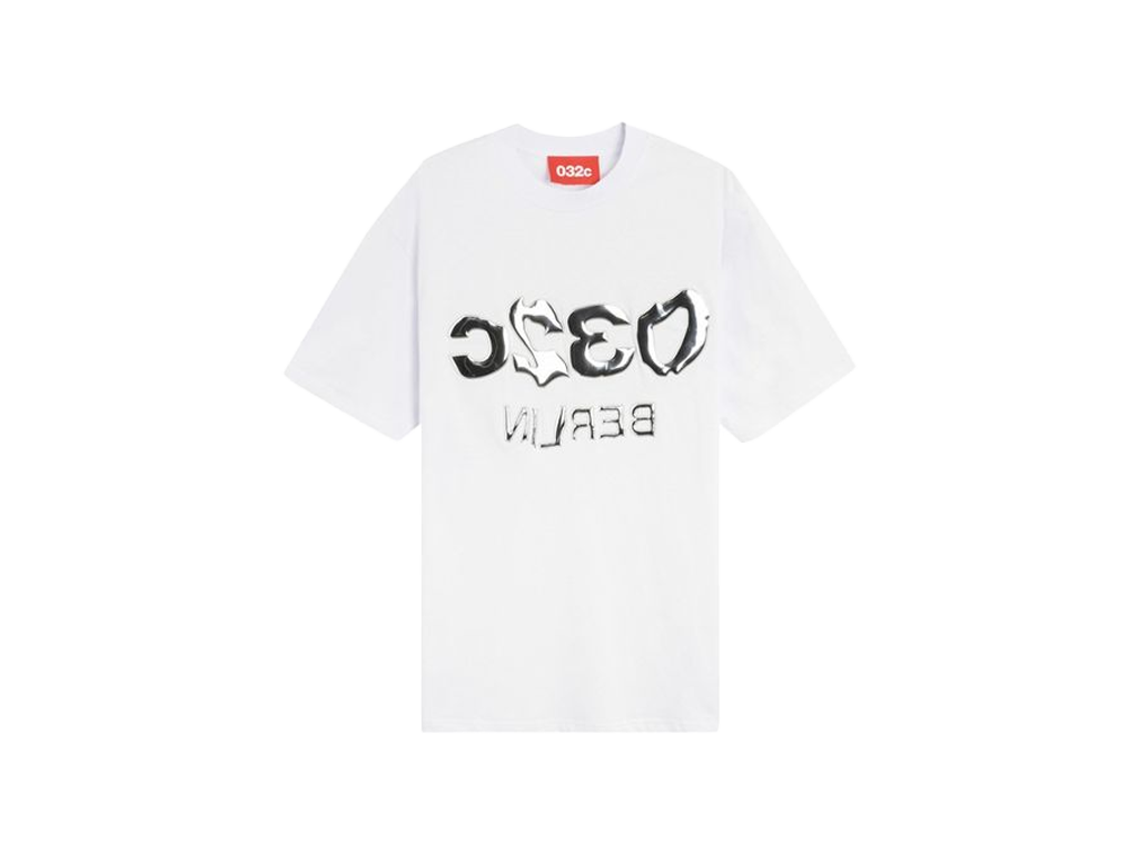 032C Barcode Glitch Tee White