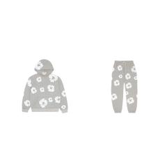 Denim Tears Cotton Wreath Sweatshirt + Sweatpants Gray - SET