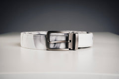 Custom White Marble Fade Belt