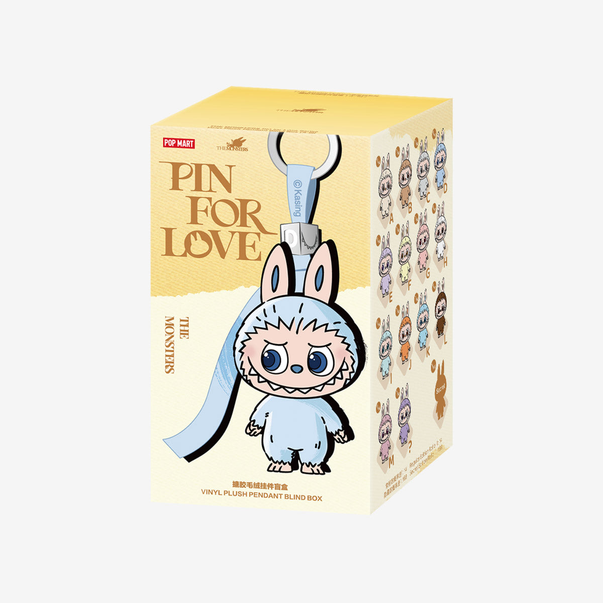 Labubu Pop Mart The Monsters Pin for Love Series Vinyl Plush Pendant (A-M) Single Blind Box-Labubu-pikastore.cz