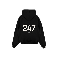 Represent 247 Oversized Hoodie Jet Black