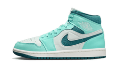 Nike Air Jordan 1 Mid Chenille Bleached Turquoise (Women's)
