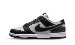 Nike Dunk Low Chenille Swoosh - Black Grey Fog