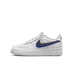 Nike Air Force 1 Low Impact Next Nature Double Swoosh White Black Blue (GS)